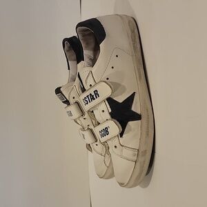Golden Goose sneakers sized 35 old school white leather velcro 2 strap